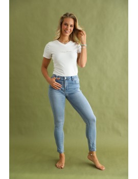 VALA Hímzett Farmernadrág