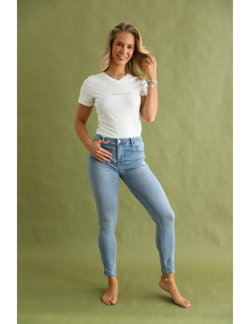 VALA Hímzett Farmernadrág