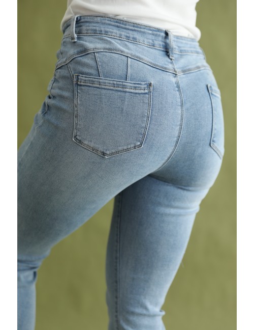 RELLY Hímzett Farmernadrág