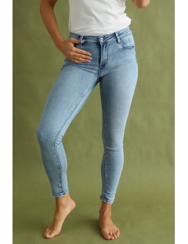 TELLY Hímzett Farmernadrág