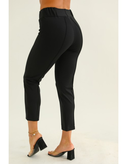 DINA Gumis Derekú Puntó Nadrág - Fekete