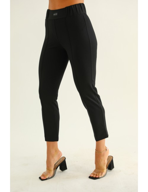 DINA Gumis Derekú Puntó Nadrág - Fekete