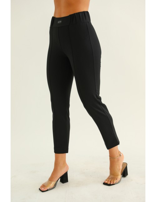 DINA Gumis Derekú Puntó Nadrág - Fekete