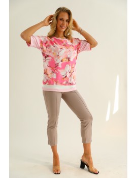 PARIS Mintás Felső - Pink