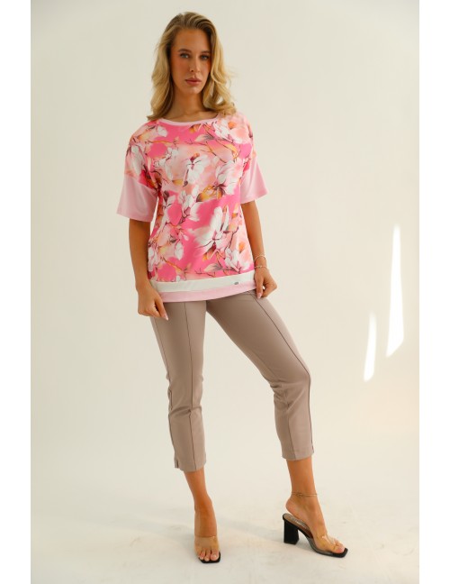 PARIS Mintás Felső - Pink PARIS Mintás Felső - Pink