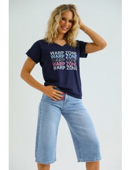 NALA Filmnyomott Felső - Sötétkék