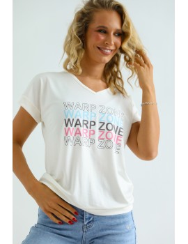 NALA Filmnyomott Felső - Fehér