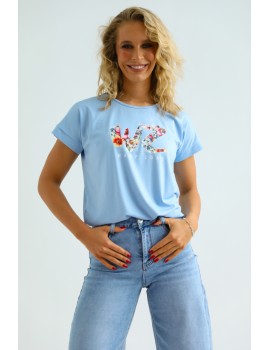 REA Filmnyomott Felső - Kék