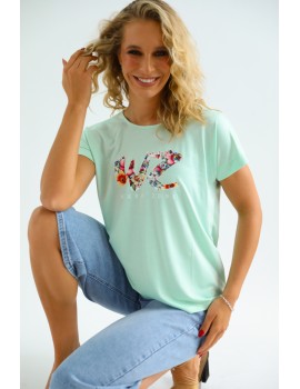 REA Filmnyomott Felső - Menta