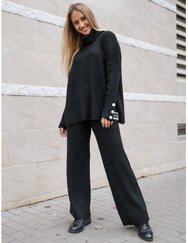 Clara Knitted Trousers - Black
