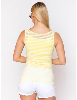 See Through Top - Yellow