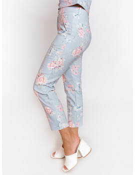 Floral Embroidered Trousers