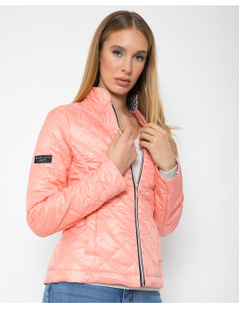 Quilted Jacket - Peach