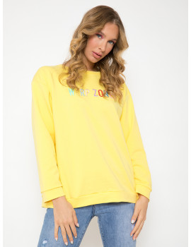 AMY Cotton Sweatshirt - Yellow