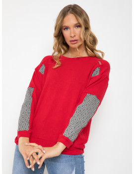 Lilla Knitted Top - Red