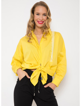 LEILA Poplin Shirt - Yellow