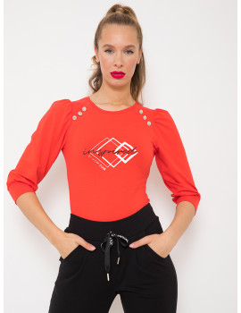 INSPIRED Cotton Top - Red