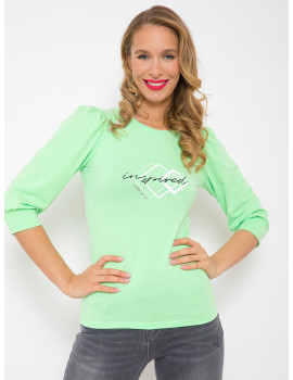 INSPIRED Cotton Top - Apple Green