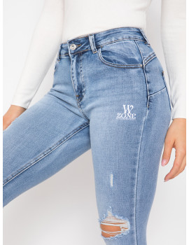 ELISE Embroidered Skinny Jeans
