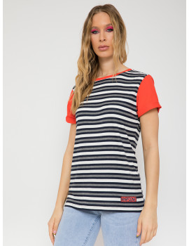 CASSIE Striped T-shirt - Red