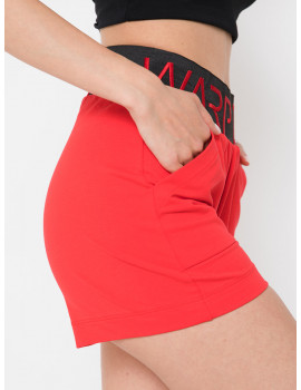 LINA Cotton Shorts - Red