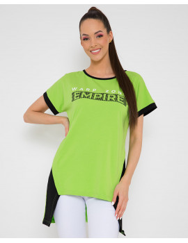 HELENA Cotton T-shirt - Kiwi Green