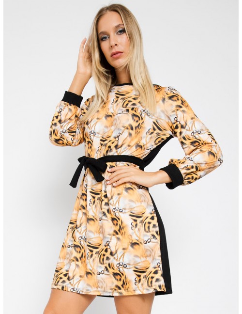  MYRINE Knit Dress - Animal Print