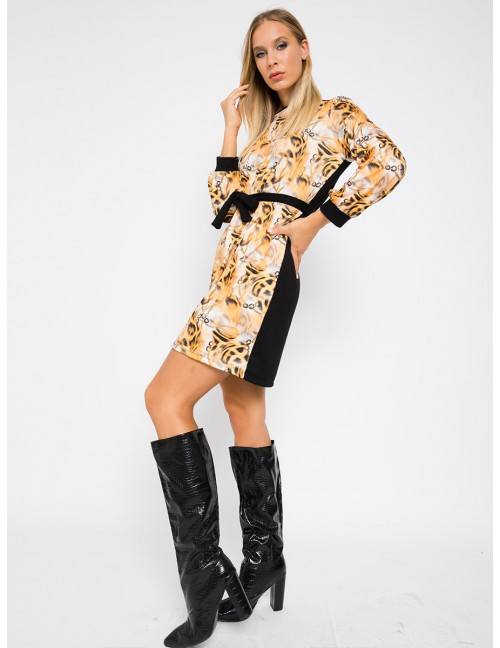  MYRINE Knit Dress - Animal Print