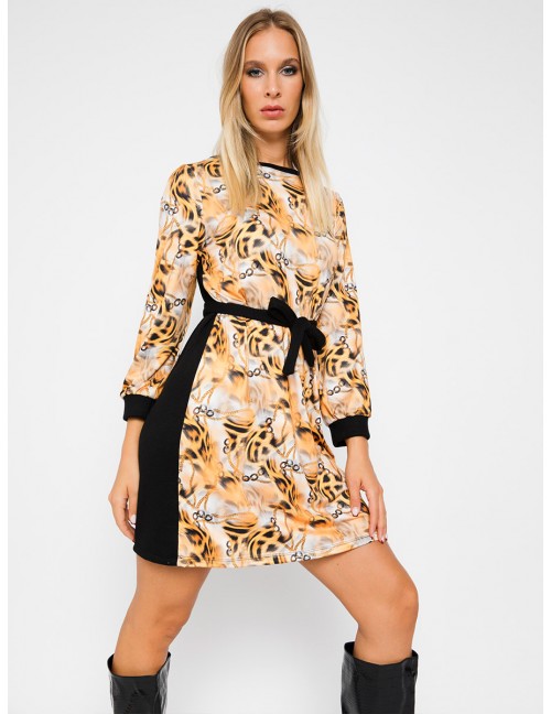  MYRINE Knit Dress - Animal Print