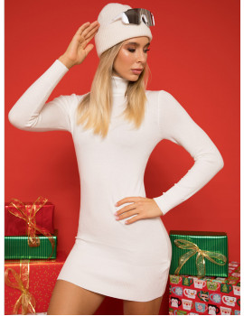 XANTHE Knit Dress/Tunic - White