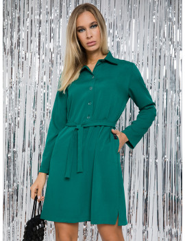 ELIN Shirt Dress - Pine Green