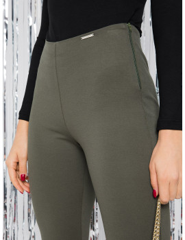 IDONEA Elastic Trousers - Khaki Green