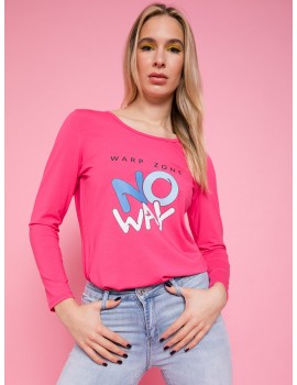 NO WAY Hosszú ujjú Felső - Pink