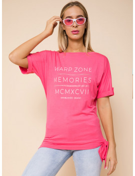 HAILEE Side Knot T-shirt - Pink