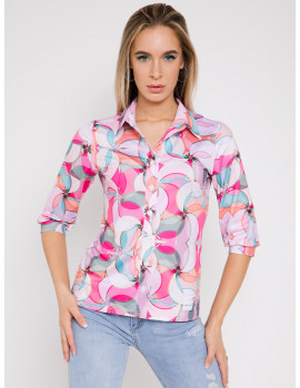 CHIETI Print Shirt - Pink