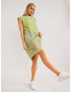 CENTI Long Knit Dress - Green