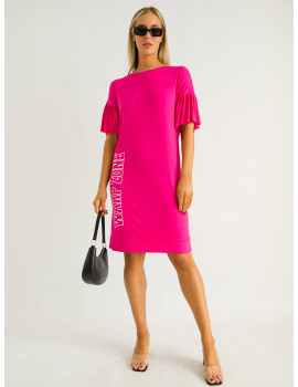 LAURA Viscose Dress - Pink