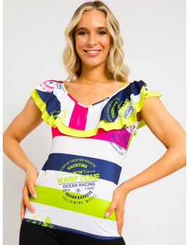 PENELOPE Ruffle Top - Kiwi