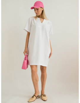 COREEN Len Dress - White