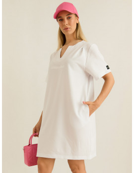 COREEN Len Dress - White