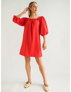 MARINA Len Dress - Red