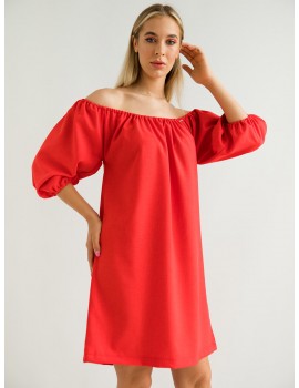 MARINA Len Dress - Red