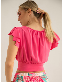 LISA Ruffle Top - Pink
