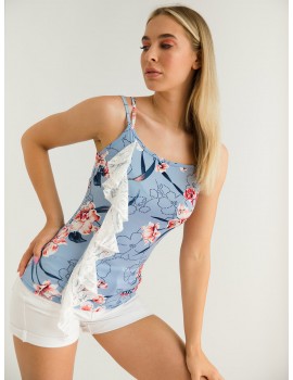 KELIA Top - Light Blue
