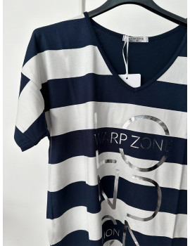 LONDON Striped T-shirt - Navy