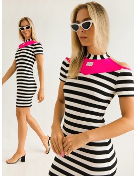 KATE Striped Dress - Pink