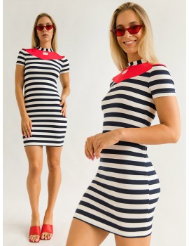 KATE Striped Dress - Red