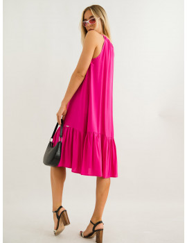 MOLLY Loose Voile Dress - Pink