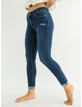 ANILA Embroidered Skinny Jeans