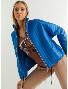 EDWIGE Quilted Jacket - Royal Blue